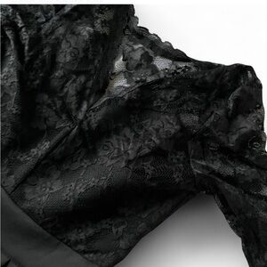 Miusol Elegant Black Lace Dress